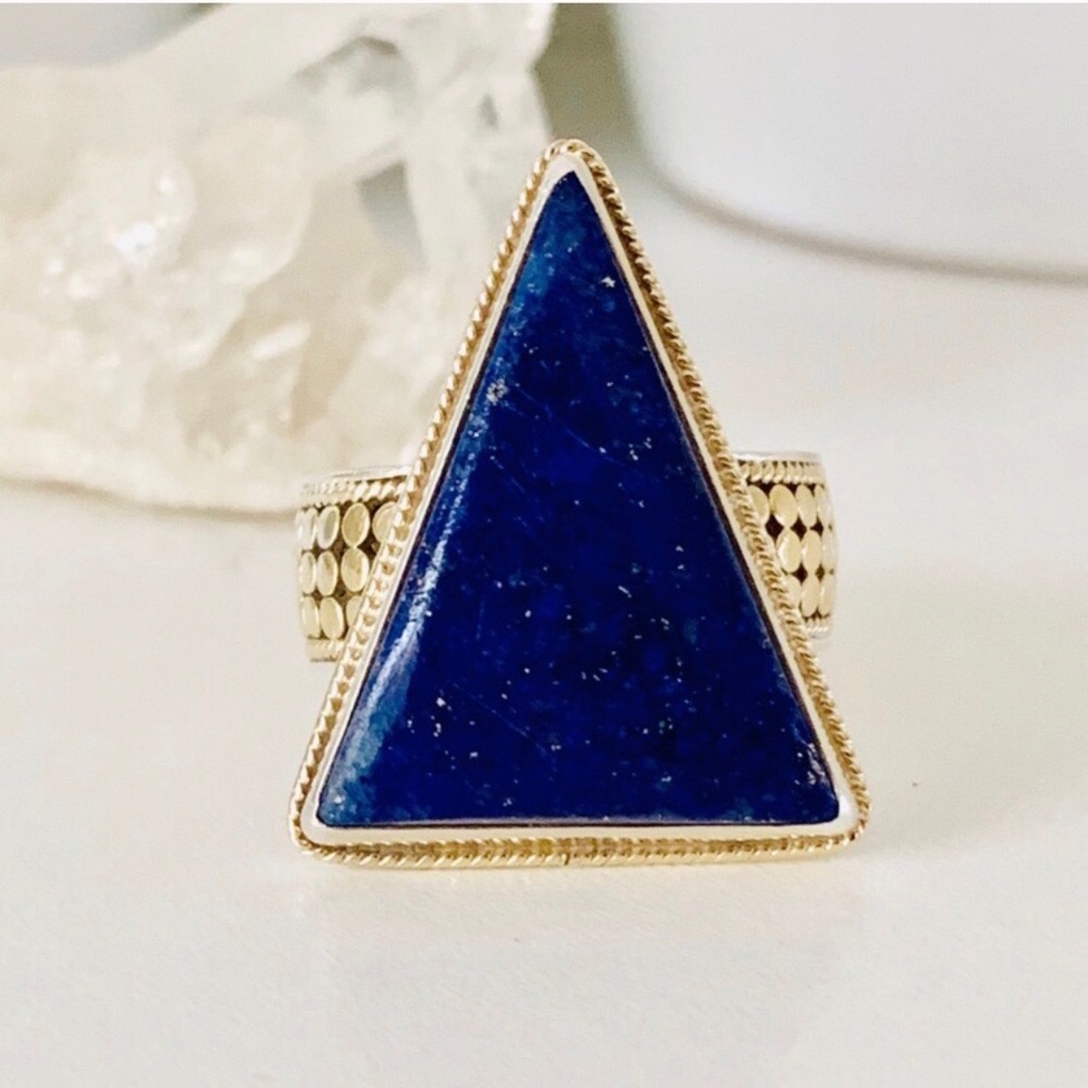 Anna Beck Lapis Lazuli Triangle ring